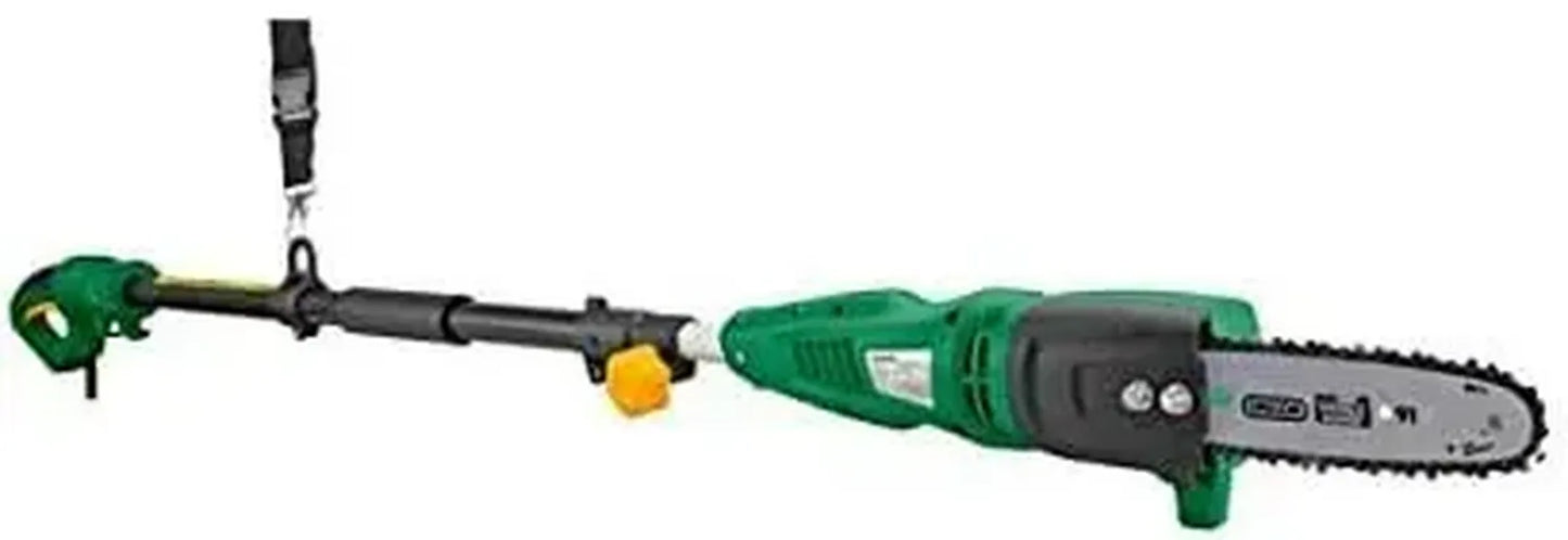 Scie à Élaguer Électrique 750W avec Manche Télescopique 2,4m et Guide de 18cm