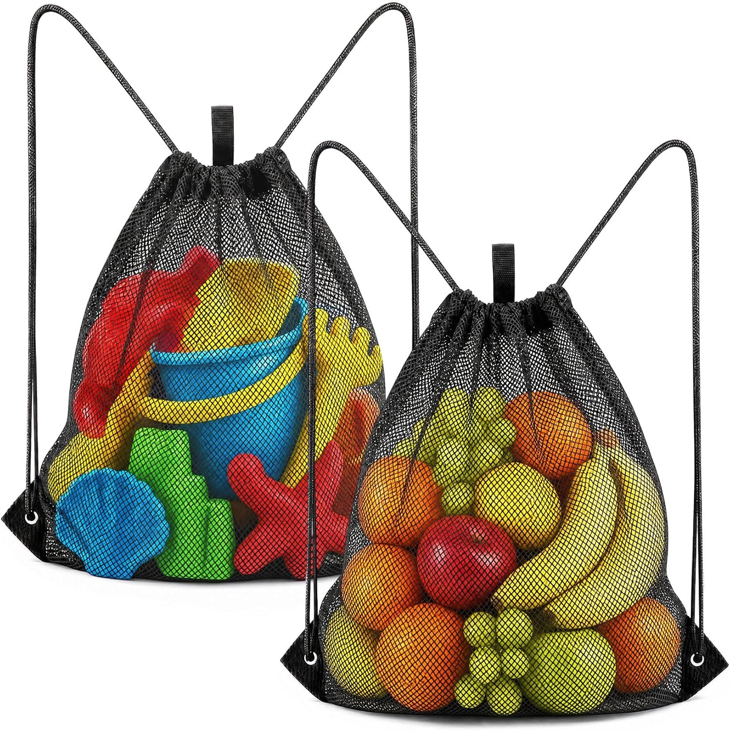 Sac de sport à cordon: format léger, aération en maille, Lot de 2, 50 × 45 cm